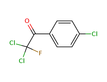 Molecular Structure of 655-30-1 (2,2-dichloro-1-(4-chlorophenyl)-2-fluoroethanone)