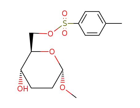 Molecular Structure of 34339-62-3 (methyl 2,3-dideoxy-6-O-toluene-p-sulphonyl-α-D-erythro-hexopyranoside)