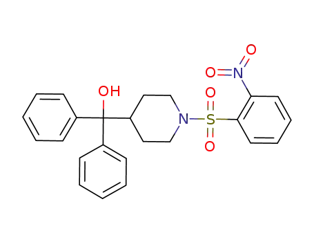 Molecular Structure of 1152785-34-6 ([1-(2-nitrobenzenesulfonyl)piperidin-4-yl](diphenyl)methanol)