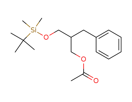 rac-2-benzyl-3-((tert-butyldimethylsilyl)oxy)-propyl acetate