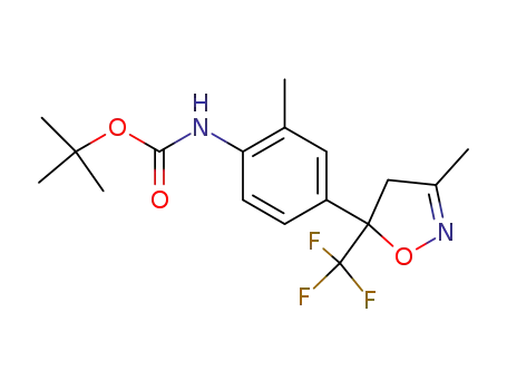 Carbamic acid,
[4-[4,5-dihydro-3-methyl-5-(trifluoromethyl)-5-isoxazolyl]-2-methylphenyl]
-, 1,1-dimethylethyl ester