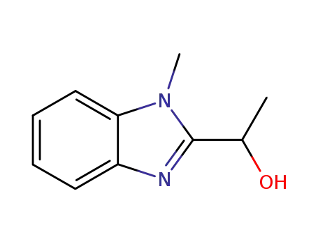 Molecular Structure of 3319-28-6 (1H-Benzimidazole-2-methanol,alpha,1-dimethyl-(9CI))