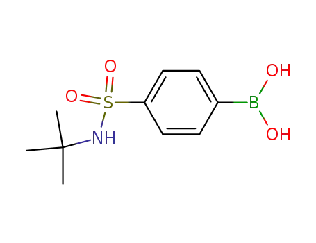Molecular Structure of 208516-15-8 (4-(TERT-BUTYLAMINOSULPHONYL)BENZENEBORONIC ACID)