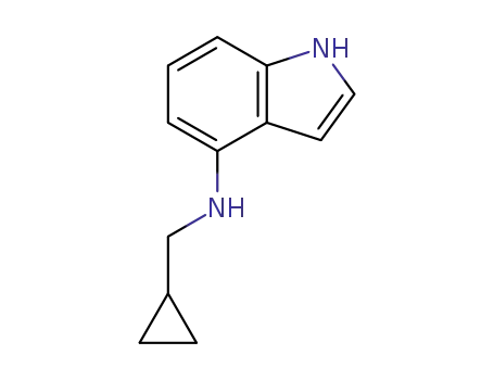 Molecular Structure of 1248591-02-7 (N-(cyclopropylmethyl)-1H-indol-4-amine)