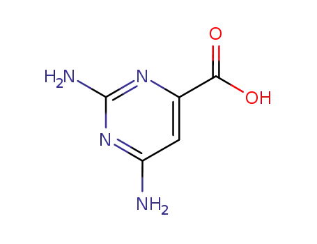 Molecular Structure of 16490-14-5 (4-Pyrimidinecarboxylic acid, 2,6-diamino- (6CI,8CI,9CI))