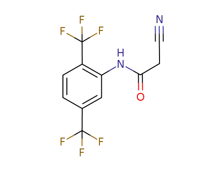 Molecular Structure of 1140412-67-4 (N-[2,5-bis(trifluoromethyl)phenyl]cyanoacetamide)