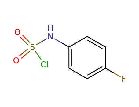 Molecular Structure of 172662-88-3 (Sulfamoyl chloride, (4-fluorophenyl)-)