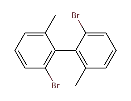 Molecular Structure of 3840-88-8 (1,1'-Biphenyl, 2,2'-dibromo-6,6'-dimethyl-, (R)-)