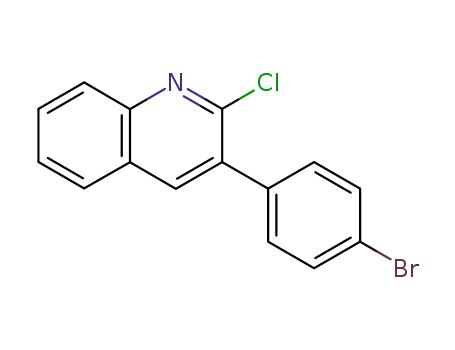 Molecular Structure of 85274-82-4 (3-(4-BROMOPHENYL)-2-CHLOROQUINOLINE)