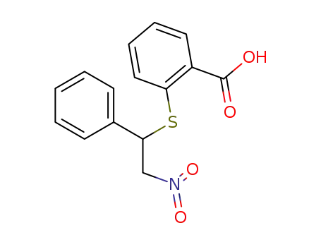 Molecular Structure of 17785-37-4 (Benzoic acid, 2-[(2-nitro-1-phenylethyl)thio]-)