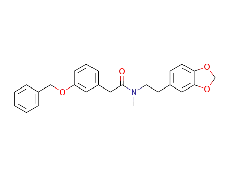 2-(3-benzyloxyphenyl)-N-(3,4-methylenedioxy)phenethyl-N-methylacetamide