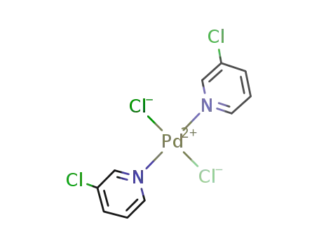 Molecular Structure of 852573-38-7 (bis(3-chloropyridine)dichloridipalladium(II))