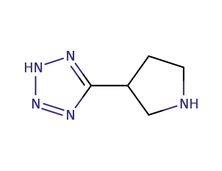 Molecular Structure of 570424-05-4 (5-(Pyrrolidin-3-yl)-2H-tetrazole)