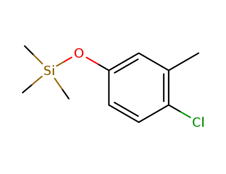 Molecular Structure of 17903-48-9 (trimethyl(4-chloro-3-methylphenoxy)silane)