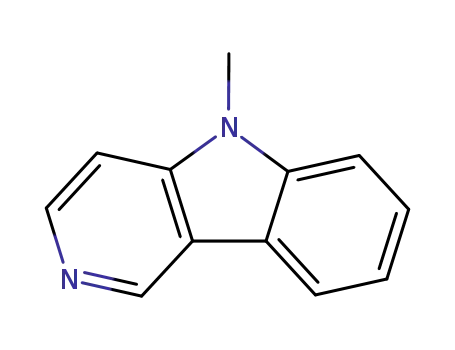 Molecular Structure of 61406-19-7 (5H-Pyrido[4,3-b]indole, 5-methyl-)