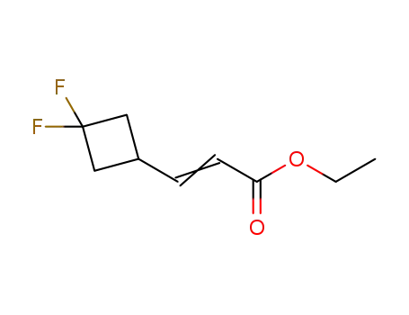 Molecular Structure of 1246765-48-9 (ethyl 3-(3,3-difluorocyclobutyl)acrylate)