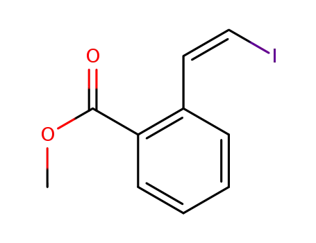 Molecular Structure of 886986-52-3 (Benzoic acid, 2-[(1E)-2-iodoethenyl]-, methyl ester)