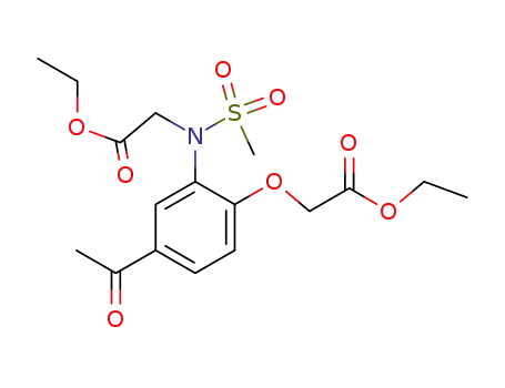Glycine,
N-[5-acetyl-2-(2-ethoxy-2-oxoethoxy)phenyl]-N-(methylsulfonyl)-, ethyl
ester