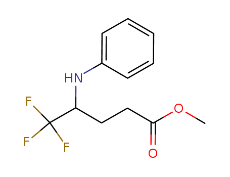 Pentanoic acid,5,5,5-trifluoro-4-(phenylamino)-, methyl ester