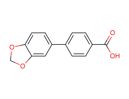 Molecular Structure of 193151-97-2 (4-BIPHENYL-[1,3]DIOXOL-5-YL-CARBOXYLIC ACID)