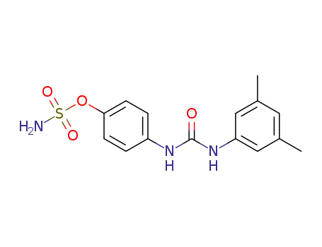 Molecular Structure of 1330061-67-0 (4-(3'-(3'',5''-dimethylphenyl)ureido)phenyl sulfamate)