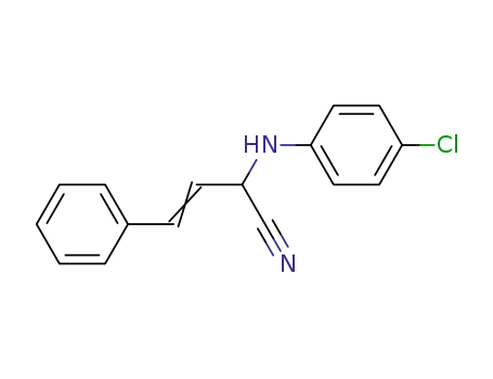 Molecular Structure of 14568-90-2 (3-Butenenitrile, 2-[(4-chlorophenyl)amino]-4-phenyl-)