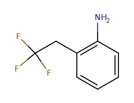 Molecular Structure of 57631-04-6 (Benzenamine, 2-(2,2,2-trifluoroethyl)-)