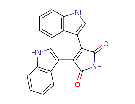 Molecular Structure of 119139-23-0 (3,4-Di-1H-indol-3-yl-1H-pyrrole-2,5-dione)