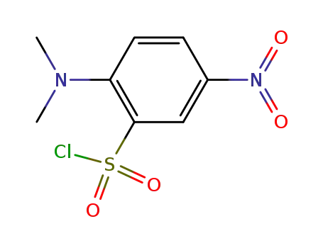 Molecular Structure of 62533-48-6 (Benzenesulfonyl chloride, 2-(dimethylamino)-5-nitro-)