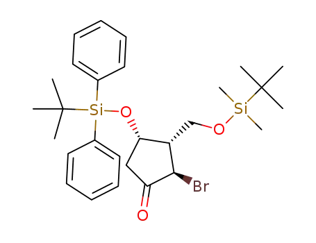 (2R,3S,4S)-2-bromo-3-(tert-butyldimethylsilyl)oxymethyl-4-tert-butyldiphenylsilyloxycyclopentanone