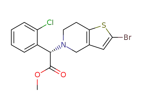 (S)-methyl 2-(2-bromo-6,7-dihydrothieno[3,2-c]pyridin-5(4H)-yl)-2-(2-chlorophenyl)acetate