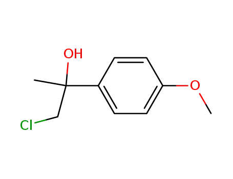Molecular Structure of 98815-47-5 (1-chloro-2-(4-methoxyphenyl)propan-2-ol)