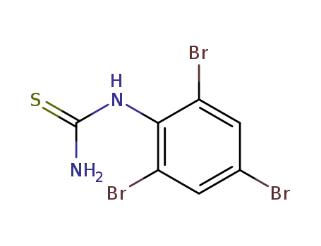 Molecular Structure of 5337-47-3 (2,4,6-TRIBROMOPHENYLTHIOUREA)
