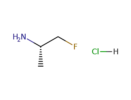 Molecular Structure of 458560-63-9 ((S)-(2-fluoro-1-methylethyl)amine hydrochloride)