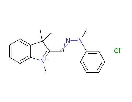 55850-01-6,1,3,3-trimethyl-2-[(methylphenylhydrazono)methyl]-3H-indolium chloride,3H-Indolium,1,3,3-trimethyl-2-[(methylphenylhydrazono)methyl]-, chloride (9CI)