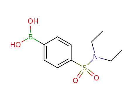 Molecular Structure of 850568-76-2 (4-(N,N-DIETHYLSULPHONAMIDO)BENZENEBORONIC ACID)