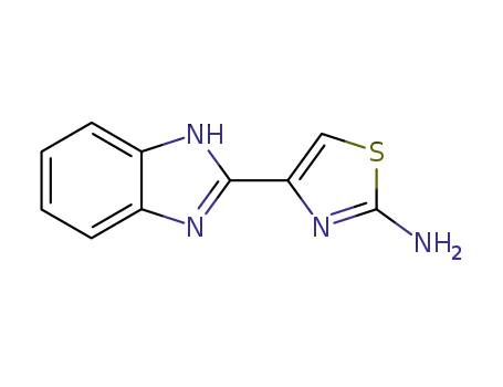 Molecular Structure of 7187-47-5 (4-(1H-BENZIMIDAZOL-2-YL)-1,3-THIAZOL-2-AMINE)
