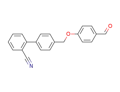 Molecular Structure of 1430399-27-1 (4′-[(4-formylphenoxy)methyl]biphenyl-2-carbonitrile)