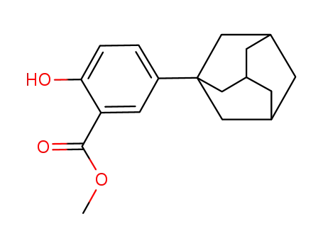 Molecular Structure of 126145-52-6 (METHYL 3-ADAMANTAN-1-YL-6-HYDROXYBENZOATE)
