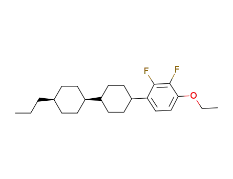 Molecular Structure of 123560-48-5 (TRANS,TRANS-4''-(4-ETHOXY-2,3-DIFLUORO-PHENYL)-4-PROPYL-BICYCLOHEXYL)