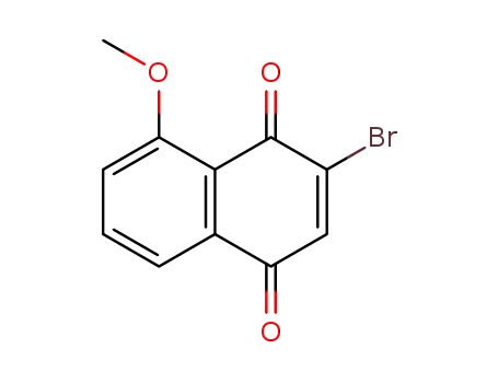 Molecular Structure of 69833-10-9 (1,4-Naphthalenedione, 2-bromo-8-methoxy-)