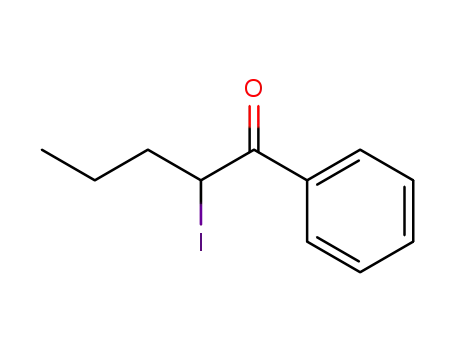 Molecular Structure of 124878-55-3 (1-Pentanone, 2-iodo-1-phenyl-)