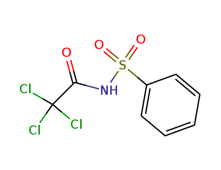 Molecular Structure of 17811-64-2 (Acetamide, 2,2,2-trichloro-N-(phenylsulfonyl)-)