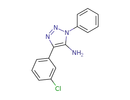 Molecular Structure of 126158-50-7 (5-(3-Chloro-phenyl)-3-phenyl-3H-[1,2,3]triazol-4-ylamine)