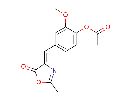 5(4H)-Oxazolone,
4-[[4-(acetyloxy)-3-methoxyphenyl]methylene]-2-methyl-, (Z)-