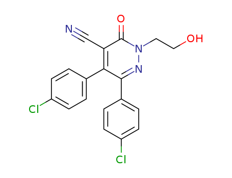 75644-05-2,5,6-bis(4-chlorophenyl)-2-(2-hydroxyethyl)-3-oxo-2,3-dihydropyridazine-4-carbonitrile,