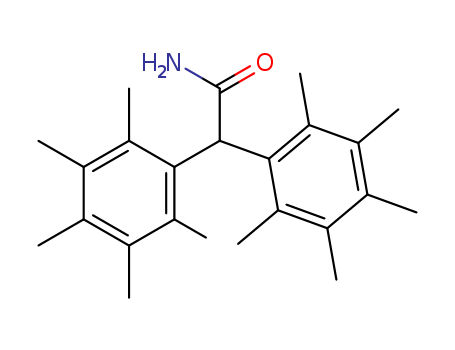 Molecular Structure of 137122-92-0 (Benzeneacetamide,
2,3,4,5,6-pentamethyl-a-(2,3,4,5,6-pentamethylphenyl)-)