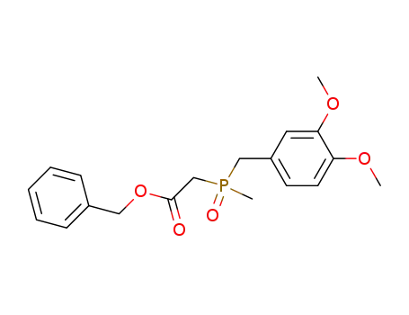 Acetic acid, [[(3,4-dimethoxyphenyl)methyl]methylphosphinyl]-,
phenylmethyl ester