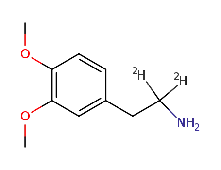 Molecular Structure of 37699-47-1 (2-(3,4-DIMETHOXYPHENYL)ETHYL-1,1-D2-AMINE)