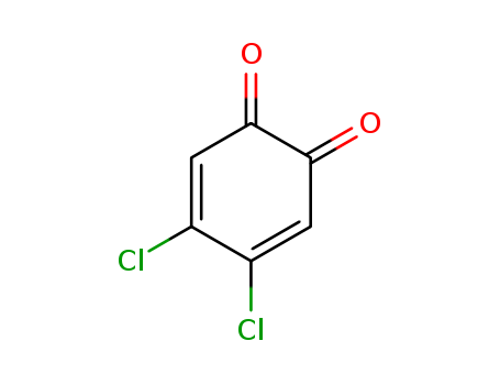 18268-81-0,4,5-Dichloro-1,2-benzoquinone,4.5-Dichlor-o-chinon;3,5-Cyclohexadiene-1,2-dione, 4,5-dichloro-;4,5-Dichlor-[1,2]benzochinon;4,5-dichloro-[1,2]benzoquinone;4,5-Dichlor-o-benzochinon;4,5-dichloro-3,5-cyclohexadiene-1,2-dione;